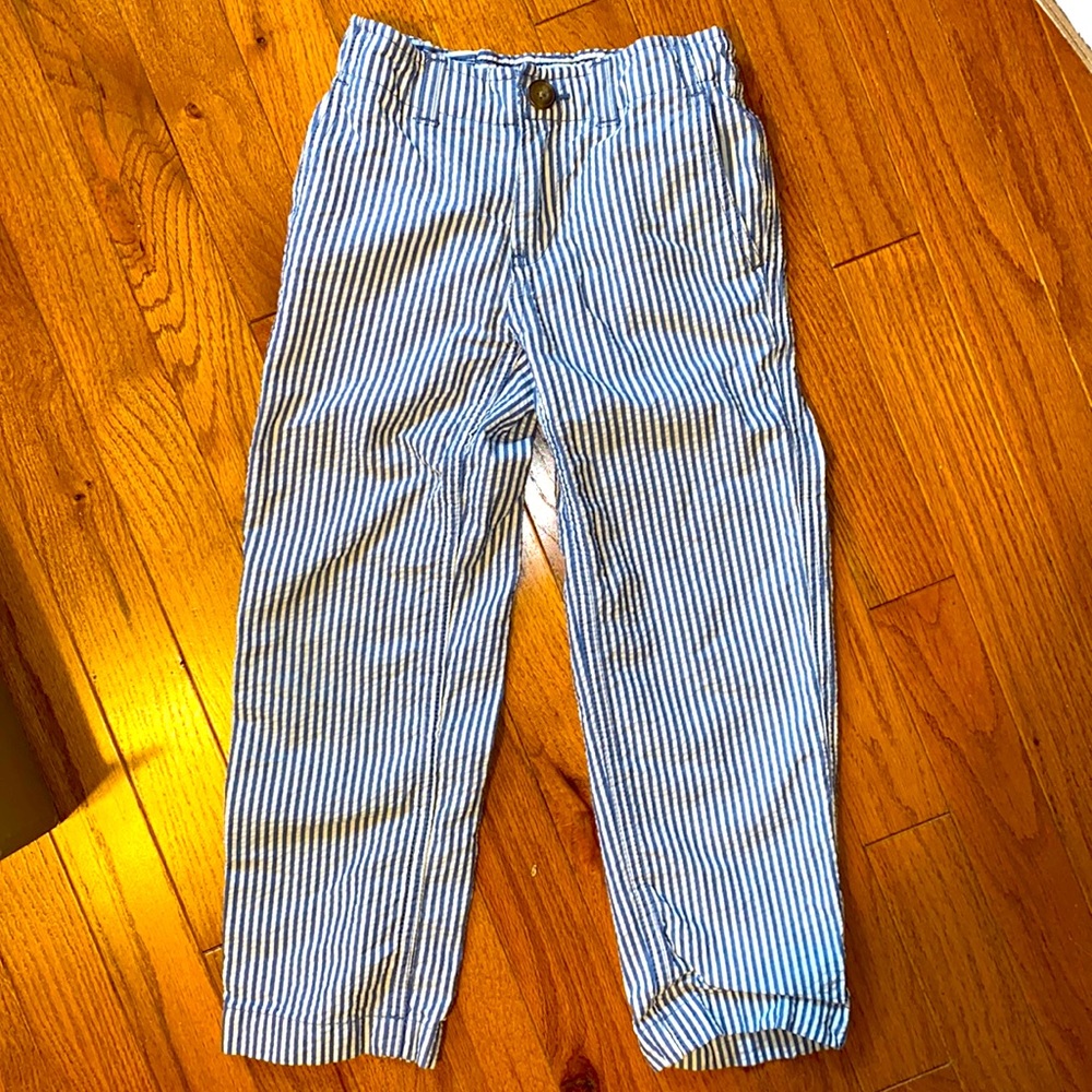 Lands’ End Little boys (size 4) Seersucker pants